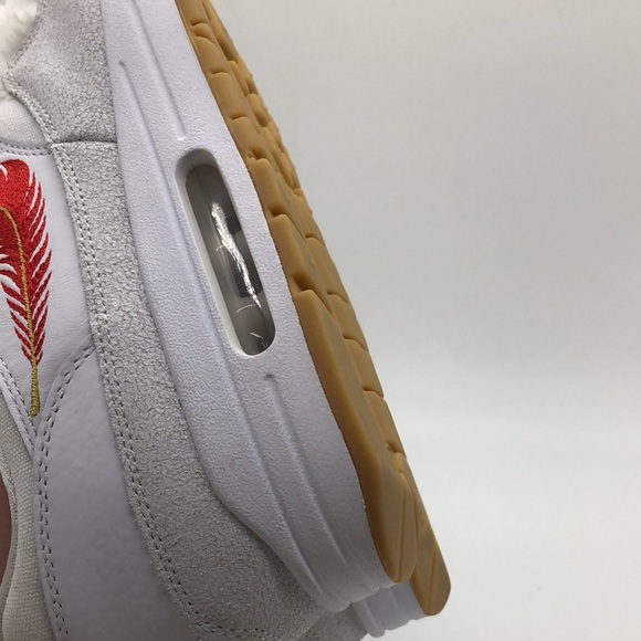 Mens Nike Air Max 1 The Bay White University Red FJ4451-100 Marked Size 11.5 - Picture 13 of 14